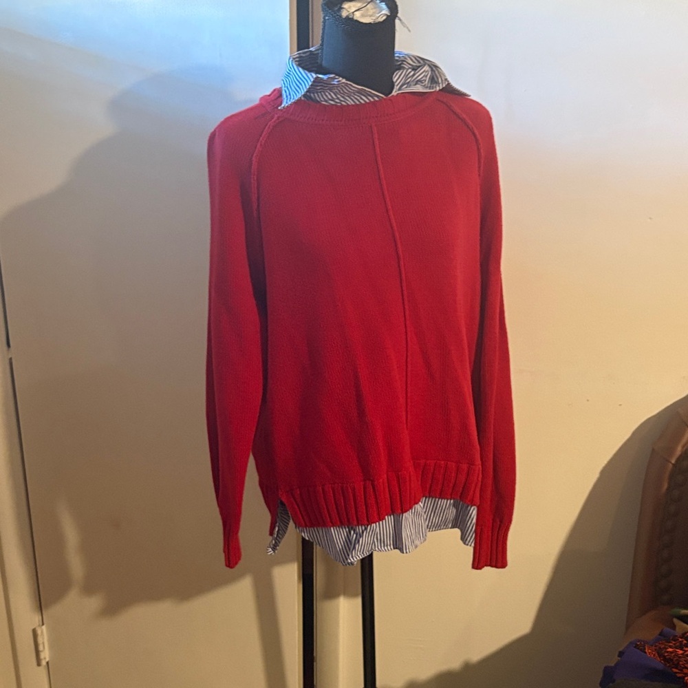 Polo by Ralph Lauren Red Sweater Cardigan